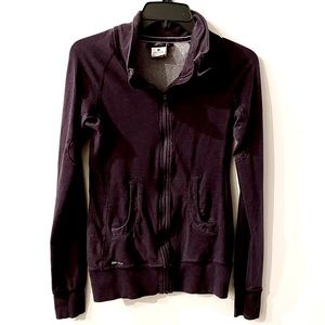 Nike Dry fit Purple Zip up Size Small